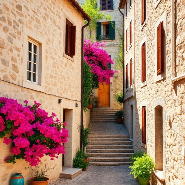 Walking Through Perast's Stone Streets